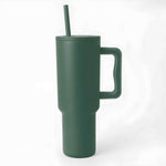 40oz Insulated Tumbler with Handle and Straw | Stainless Steel Travel Mug