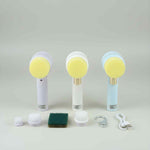 Electric Cleaning Brush Set - Multi-Head Kitchen & Bathroom Scrubber