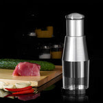 Manual Garlic Press & Onion Chopper - Stainless Steel Veggie Cutter