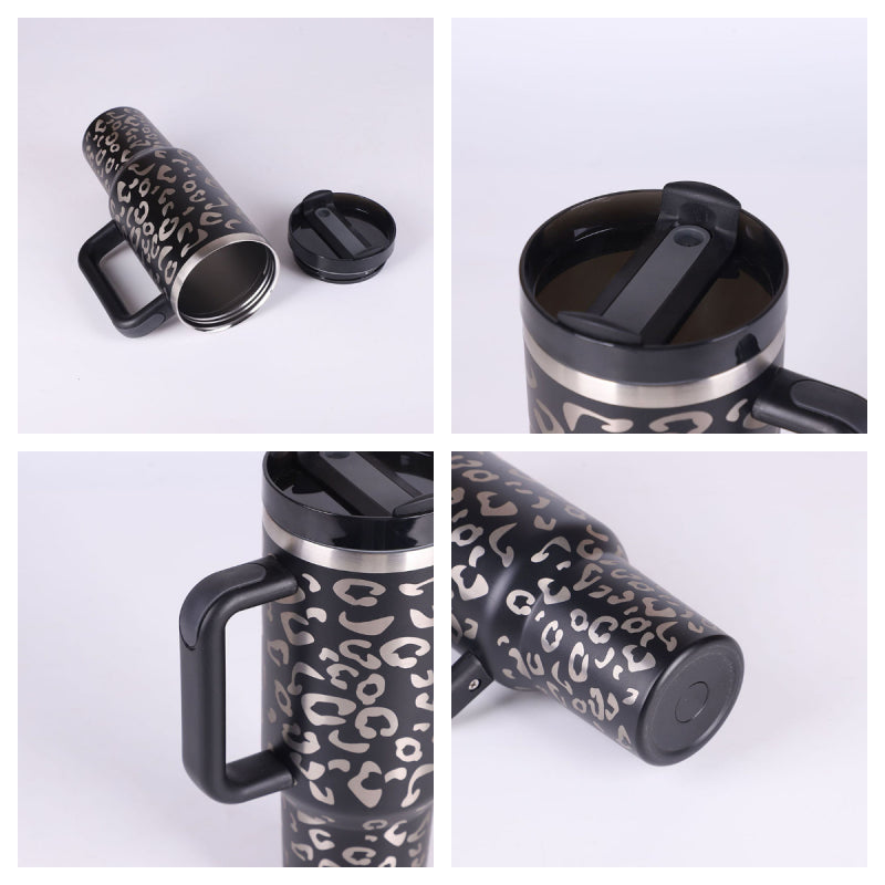 Insulated tumbler fitting perfectly in car cupholder