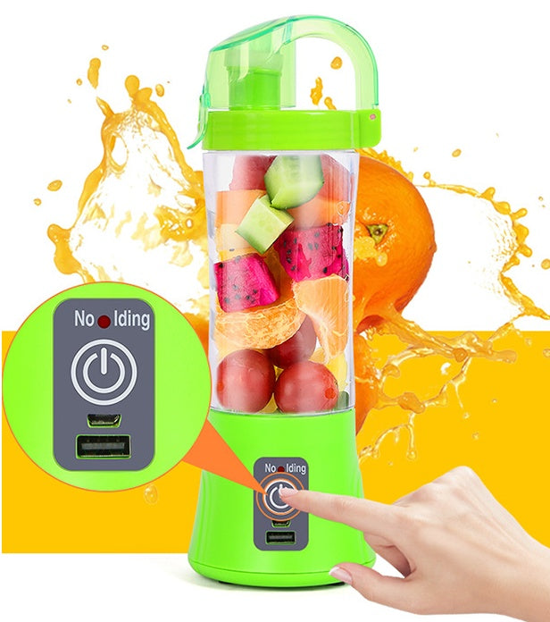 Leakproof personal juice cup parts showing food-grade PC material and rubber seal