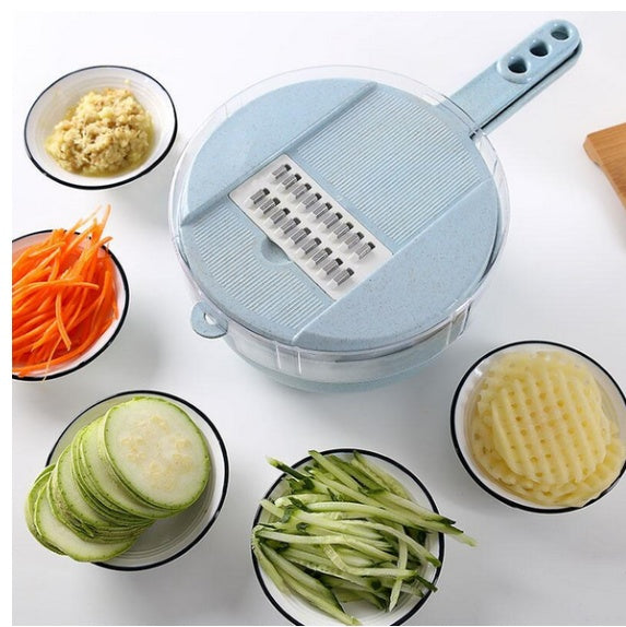 Set of 4 interchangeable stainless steel slicer blades