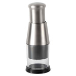 Manual Garlic Press & Onion Chopper - Stainless Steel Veggie Cutter