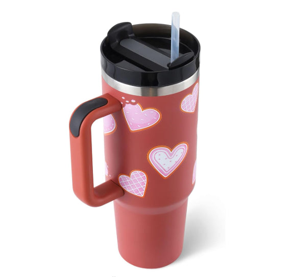 40oz tumbler gift set ideal for Valentine's Day or birthday